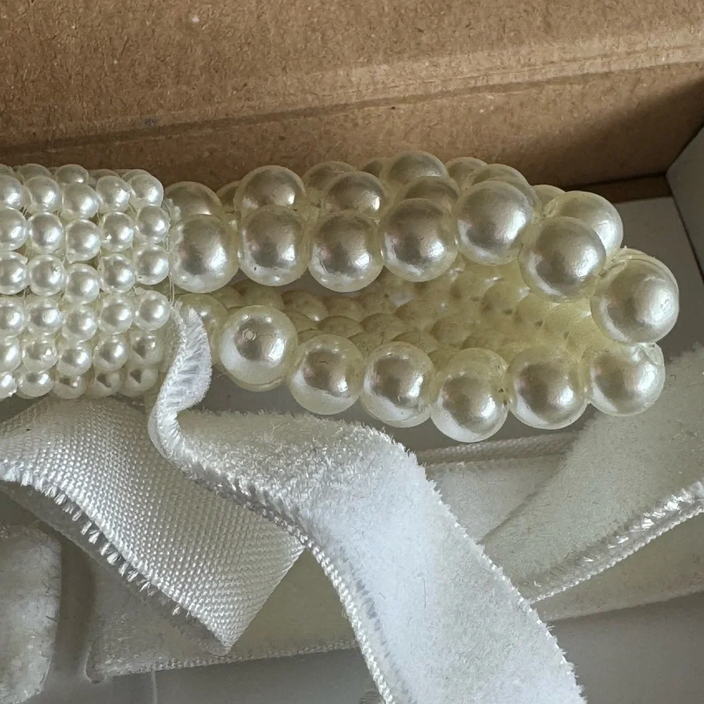 Handmade Pearl BowTie
